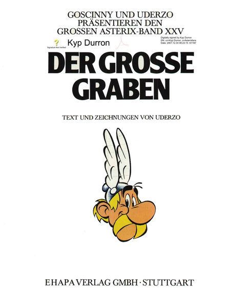 Titelbild zum Buch: Asterix der grosse Graben